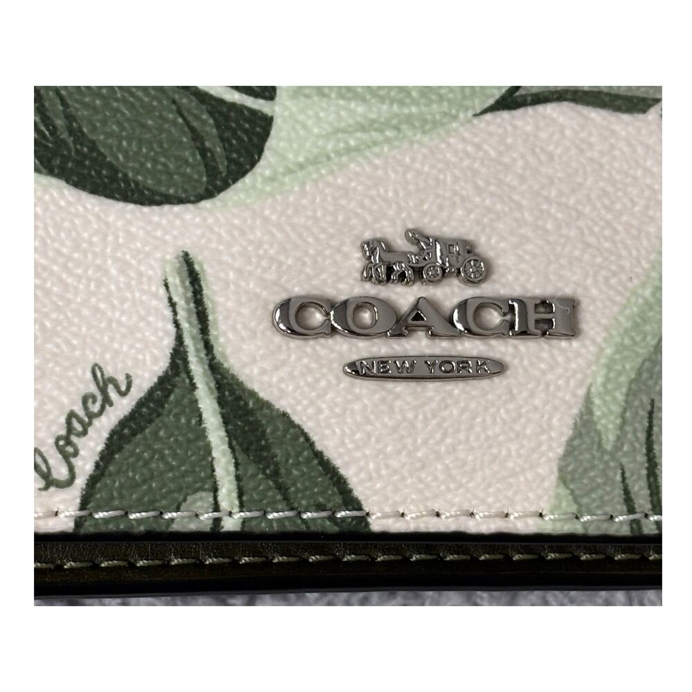 Coach Anna Foldover Green Banana Leaf Leather Crossbody Purse #72029 - Picture 12 of 12